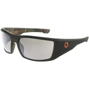 Spy Men's Polarized Dirk  Black Rectangle sunglass